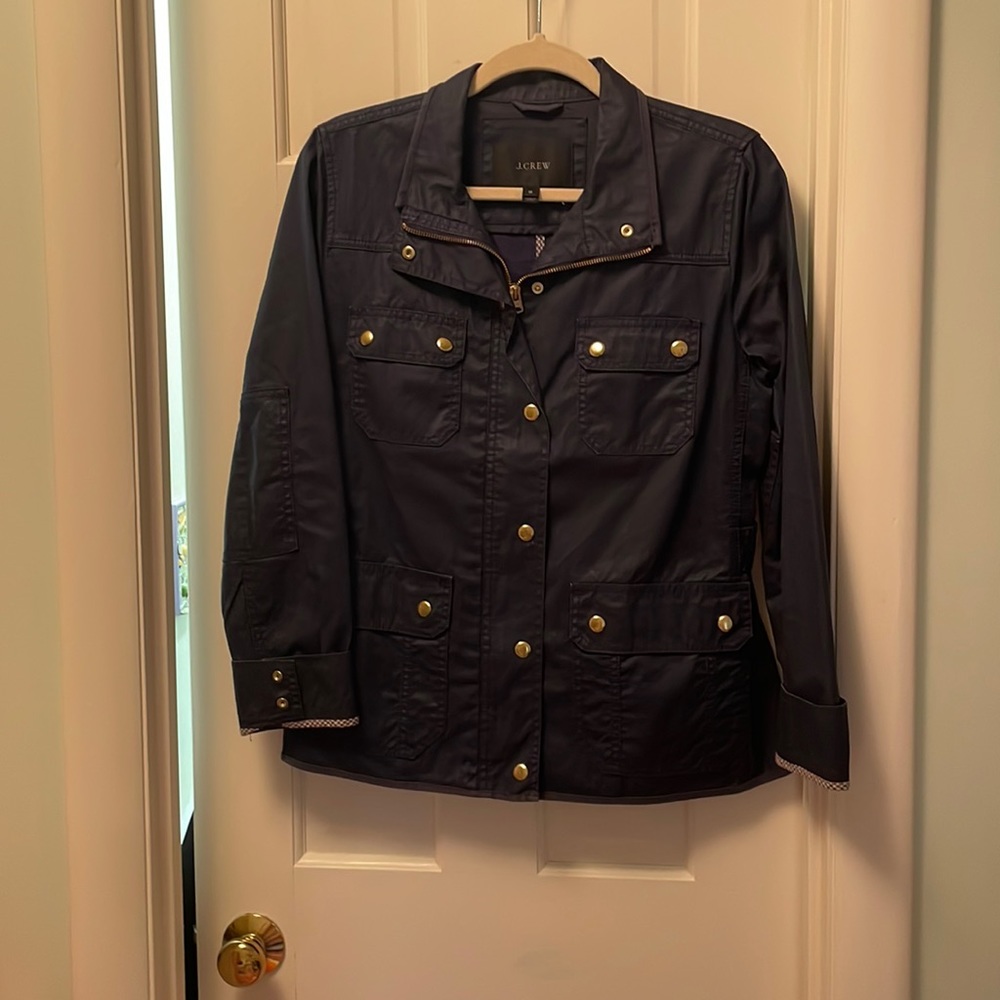 J. Crew navy jacket. Size M